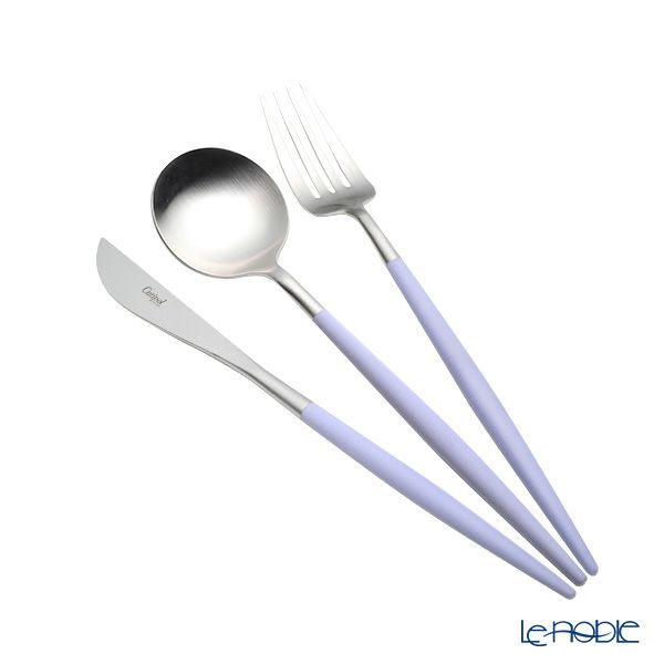 クチポール ゴア GOA バイオレット／シルバー テーブル3点セット マット仕上げ 【ブランドボックス付】