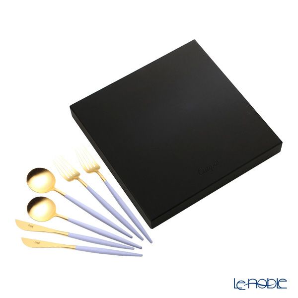 クチポール ゴア GOA バイオレット／ゴールド テーブル6点セット マット仕上げ 【ブランドボックス付】