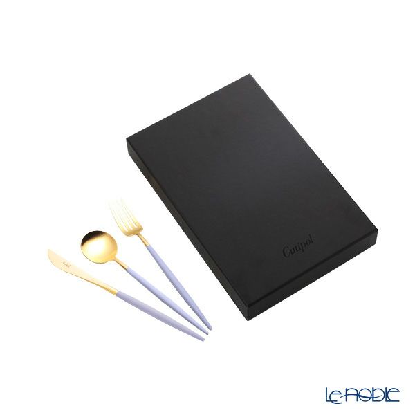 クチポール ゴア GOA バイオレット／ゴールド デザート3点セット マット仕上げ 【ブランドボックス付】