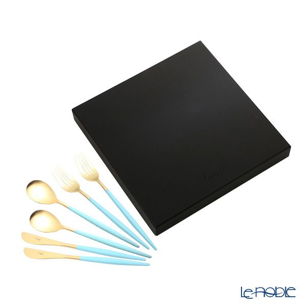 クチポール ミオ MIO ターコイズ／ゴールド テーブル6点セット マット仕上げ 【ブランドボックス付】