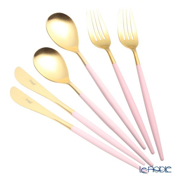 クチポール ミオ MIO ピンク／ゴールド テーブル6点セット マット仕上げ 【ブランドボックス付】