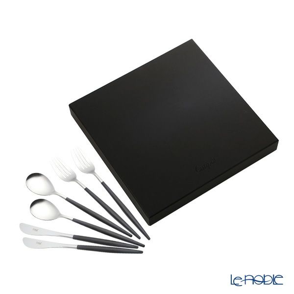 クチポール ミオ MIO ブラック／シルバー テーブル6点セット マット仕上げ 【ブランドボックス付】