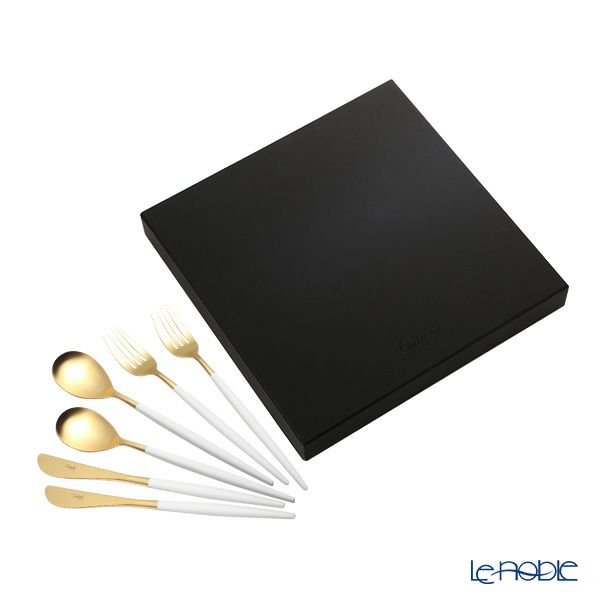 クチポール ミオ MIO ホワイト／ゴールド テーブル6点セット マット仕上げ 【ブランドボックス付】