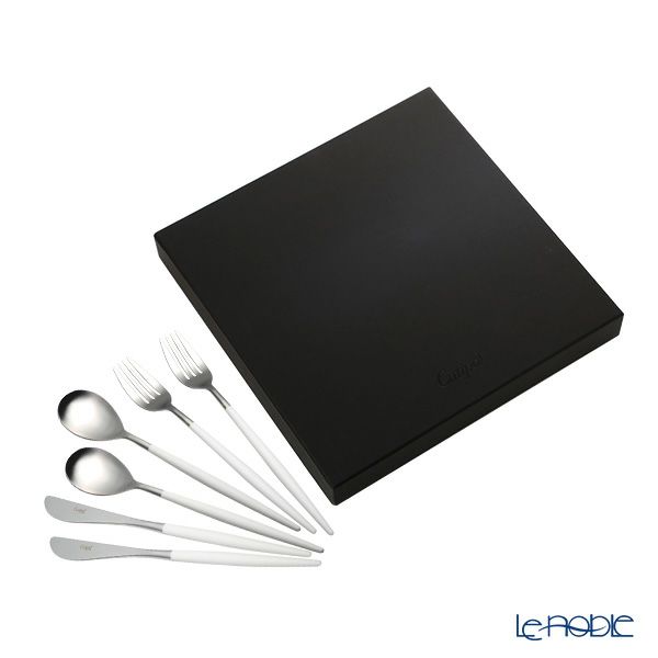 クチポール ミオ MIO ホワイト／シルバー テーブル6点セット マット仕上げ 【ブランドボックス付】