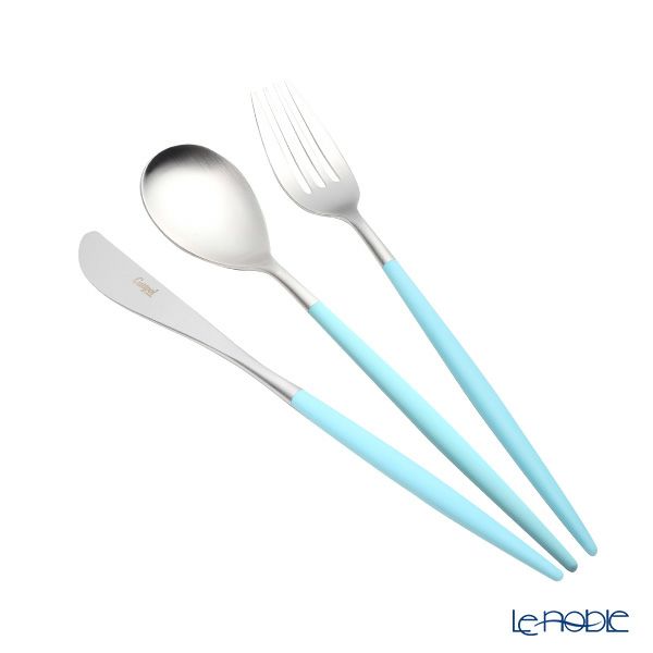 クチポール ミオ MIO ターコイズ／シルバー テーブル3点セット マット仕上げ 【ブランドボックス付】