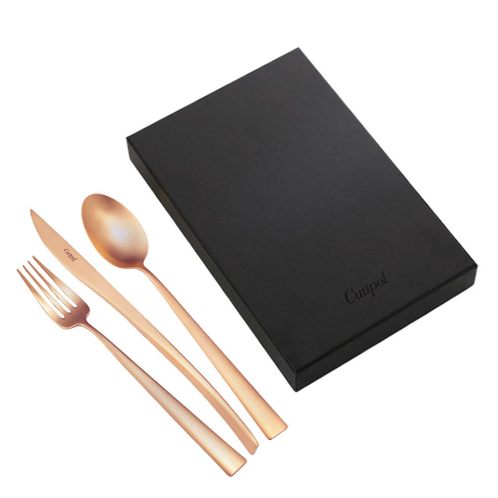 クチポール デュナ DUNA マットアンバーゴールド テーブル3点セット マット仕上げ 【ブランドボックス付】