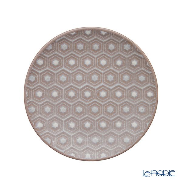 Denby デンビー インプレッション 2点セット ラージマグ 400ml ＆ プレート 17cm ピンクアクセント