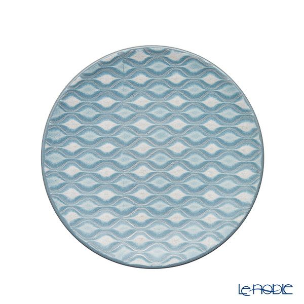 Denby デンビー インプレッション 2点セット ラージマグ 400ml ＆ プレート 17cm ブルーアクセント