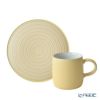 Denby デンビー インプレッション 2点セット スモールマグ 300ml ＆ プレート 17cm マスタードアクセント