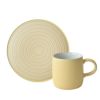 Denby デンビー インプレッション 2点セット スモールマグ 300ml ＆ プレート 17cm マスタードアクセント