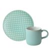 Denby デンビー インプレッション 2点セット スモールマグ 300ml ＆ プレート 17cm ミントアクセント