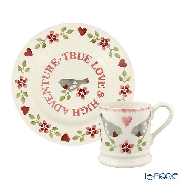 エマ・ブリッジウォーター ラブバード マグカップ＆ プレート 21cm セット 23SS