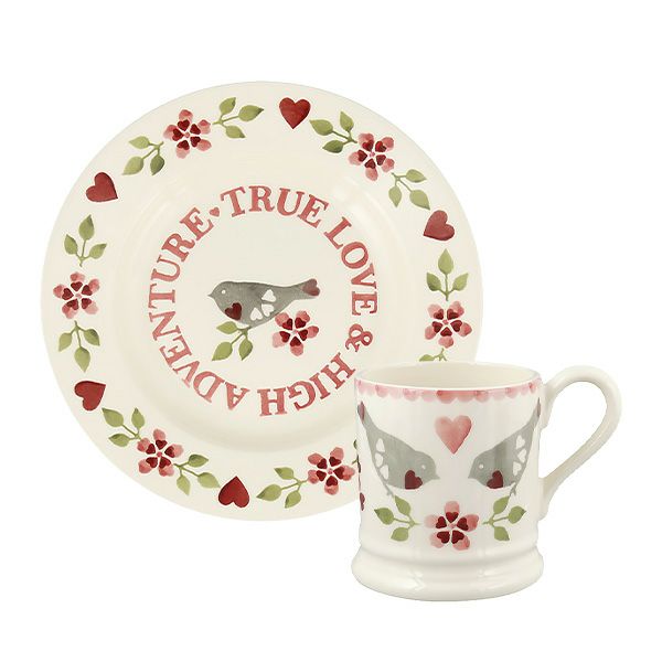 エマ・ブリッジウォーター ラブバード マグカップ＆ プレート 21cm セット 23SS