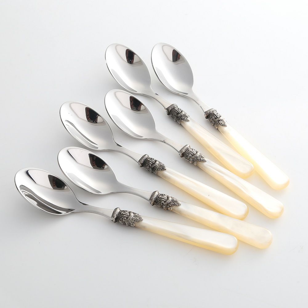 エメ ナポレオン ティースプーン アイボリー 6本セット