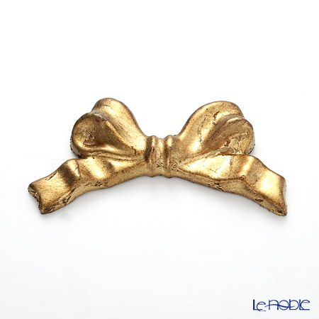 ソルディ フィレンツェリボン ナイフレスト（箸置き） F8 ゴールドリボン＆シルバーリボン ペア