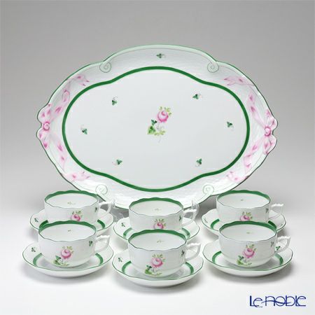 ヘレンド ウィーンのバラ ティーセット