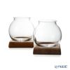 GLASSBACCA（グラスバッカ） 酒器 天頂（てんちょう） by Philippe Jamesse フィリップ・ジャムス ガラス製 木製台座付 200ml ペア