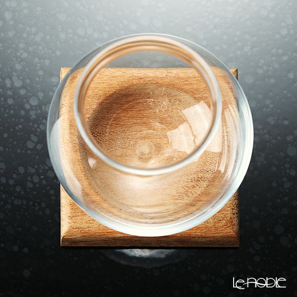 GLASSBACCA（グラスバッカ） 酒器 天頂（てんちょう） by Philippe Jamesse フィリップ・ジャムス ガラス製 木製台座付 200ml ペア