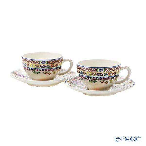 ジアン（Gien）バガテル ティーカップ＆ソーサー 200ml ペア 17812PTH01