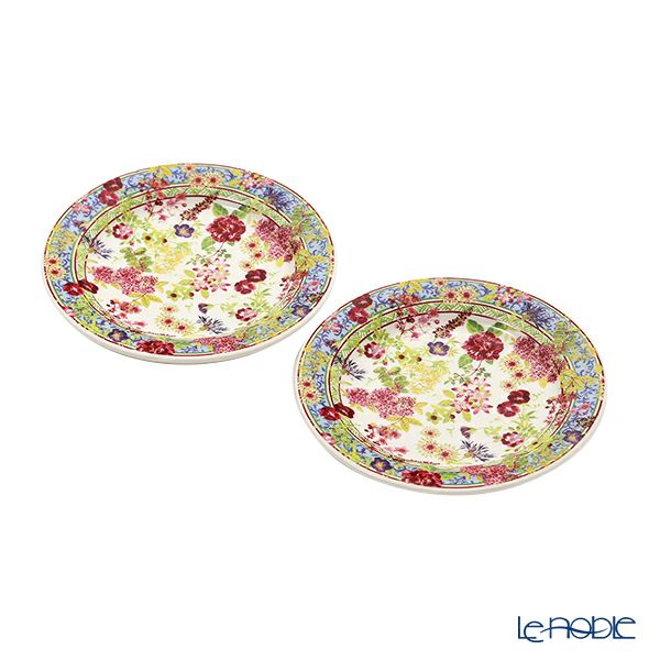 ジアン（Gien）ミルフルール カナッペプレート 16.5cm ペア 1643B4AX50