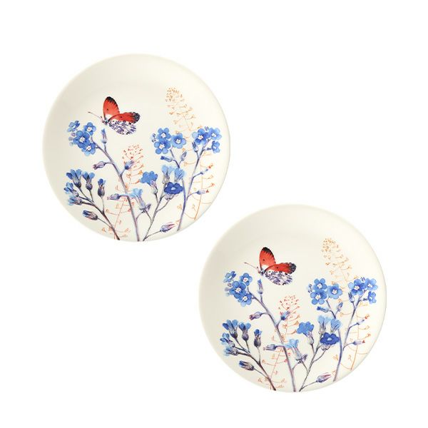 ジアン（Gien）アズール カナッペプレート／パンプレート 16.5cm 1810B4AX ペア