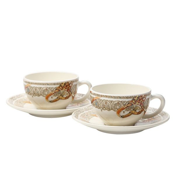 ジアン（Gien）シュヴォー・デュ・ヴァン ティーカップ＆ソーサー 17512PTH01 ペア