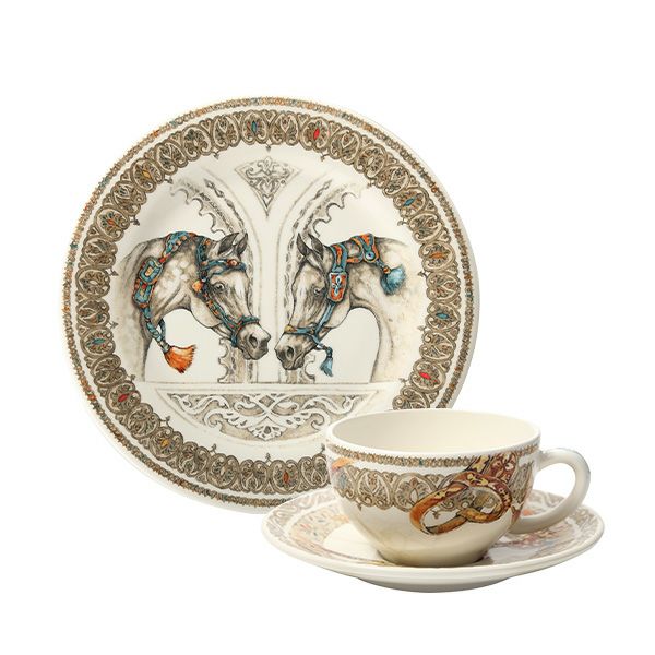 ジアン（Gien）シュヴォー・デュ・ヴァン トリオセット 3-1751ADE350