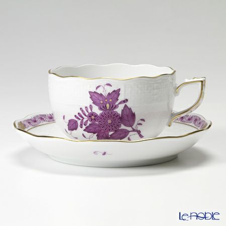 ヘレンド アポニーシリーズ ティーカップ＆ソーサー 200ml 6客セット