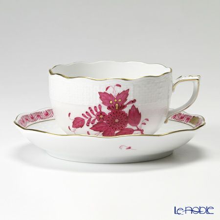 ヘレンド アポニーシリーズ ティーカップ＆ソーサー 200ml 6客セット