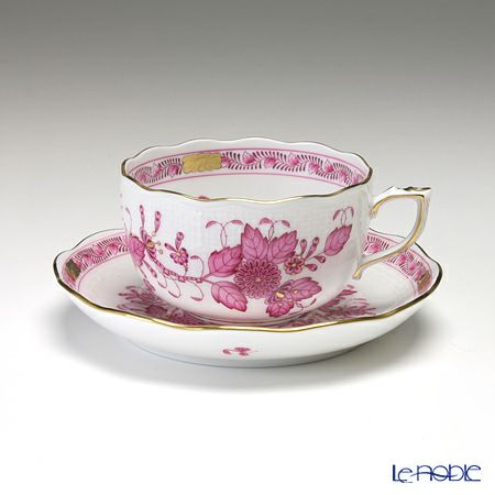 ヘレンド インドの華シリーズ ティーカップ＆ソーサー 6色セット