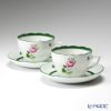 ヘレンド (HEREND) ウィーンのバラ 00730-0-00 ティーカップ＆ソーサー（兼用） 200ml ペア