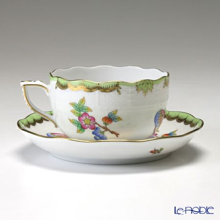 ヘレンド (HEREND) ヴィクトリア・ブーケ 00724-0-00／724 ティーカップ＆ソーサー 200ml 6客セット