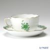 ヘレンド (HEREND) アポニーグリーン 00724-0-00／724 ティーカップ＆ソーサー 200ml ペア