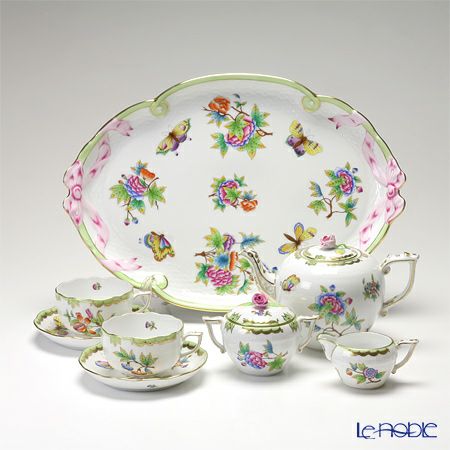 ヘレンド ヴィクトリア・ブーケ テテアテテセット A