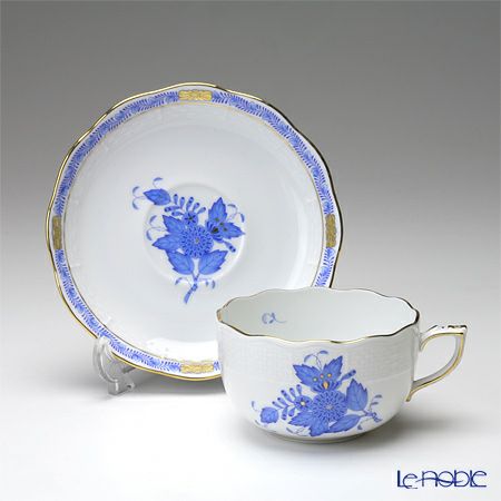 ヘレンド アポニーブルー トリオセット