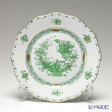 ヘレンド インドの華グリーン トリオセット