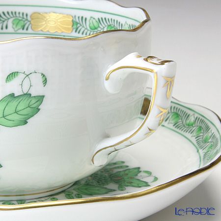 ヘレンド インドの華グリーン トリオセット