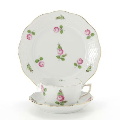 ヘレンド プティットローズ PR トリオセット | ブランド洋食器専門店ル