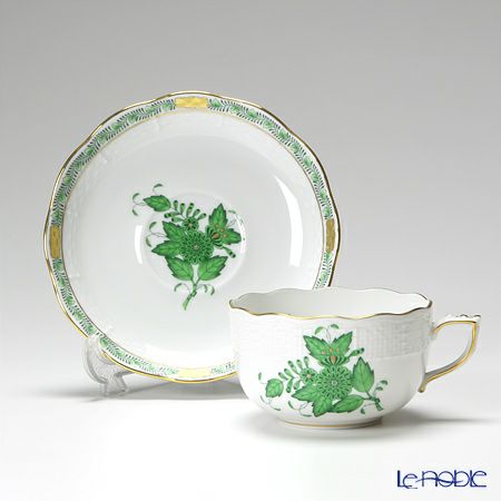 ヘレンド アポニーグリーン トリオセット