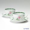 ヘレンド (HEREND) ウィーンのバラ 00724-0-00／724 ティーカップ＆ソーサー 200ml ペア