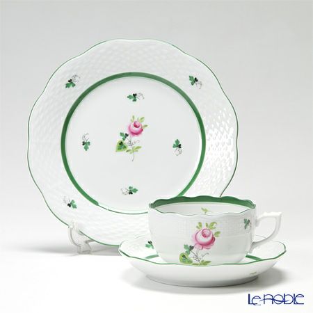 ヘレンド (HEREND) ウィーンのバラ トリオセット