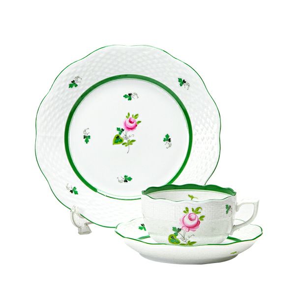 ヘレンド ウィーンのバラ トリオセット