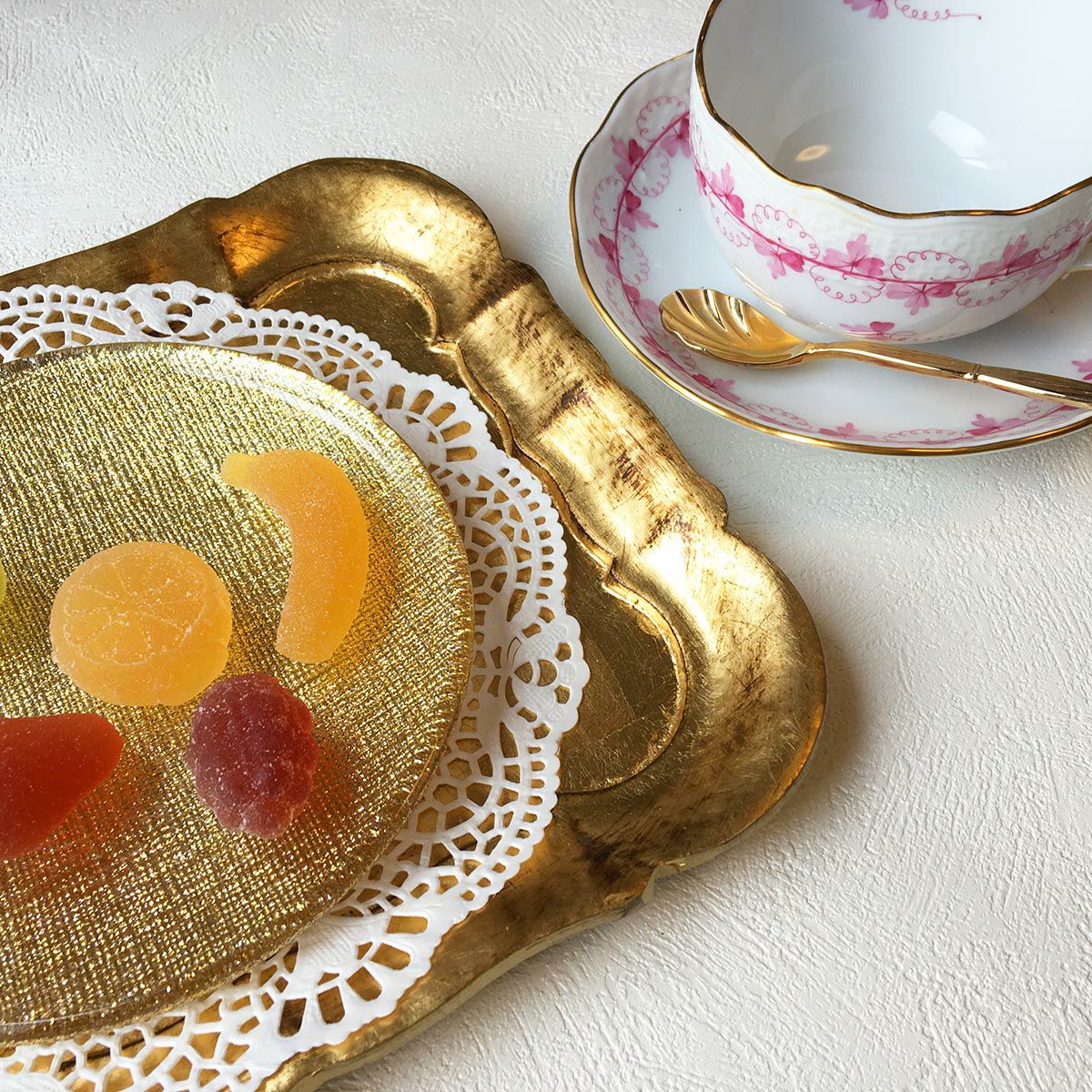 ヘレンド (HEREND) パセリグリーン PE＆ピンク PEP ティーカップ＆ソーサー 200ml ペア