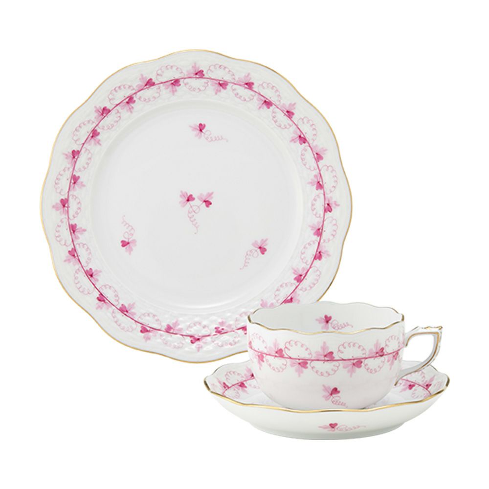 ヘレンド パセリピンク PEP トリオセット ティー