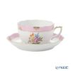 ヘレンド ローズチューリップ ブルー RTFB ＆ ピンク RTFP ティーカップ＆ソーサー 200ml ペア 20724-0-00