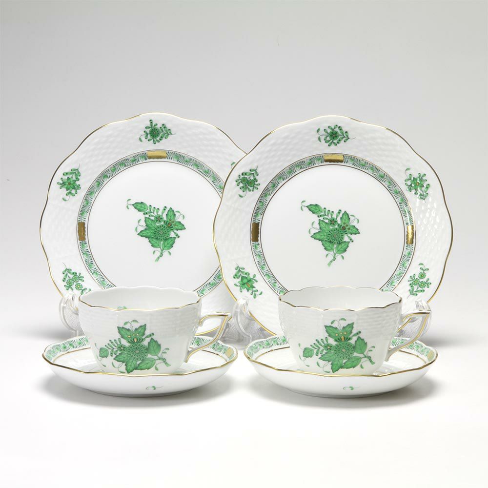 ヘレンド アポニーグリーン トリオセット（兼用） ペア