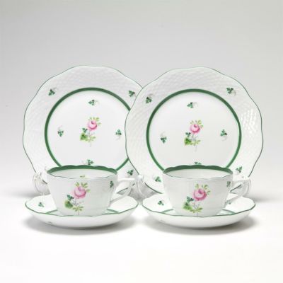 ヘレンド アポニーグリーン トリオセット（兼用） ペア | ブランド洋食