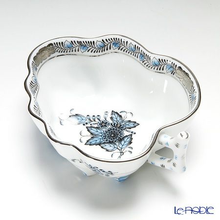 ヘレンド アポニーターコイズプラチナ 2人用 ティー7点セット