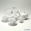 ヘレンド ウィーンのバラ プラチナ 2人用 ティー7点セット