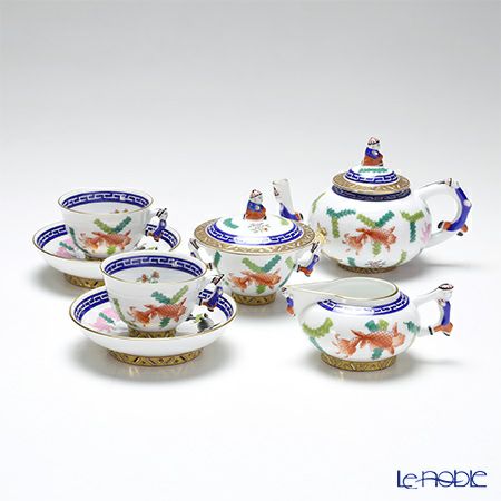 ヘレンド シノワズリ（中国趣味） ポワッソン マンダリン ティーセット